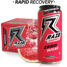 Load image into Gallery viewer, REPP Sports - RAZE Energy Drink-12-Pack-Watermelon Frost-