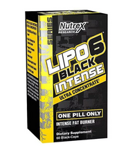 Load image into Gallery viewer, NUTREX RESEARCH LIPO-6 BLACK INTENSE ULTRA CONCENTRATE FAT BURNER, 60 COUNT