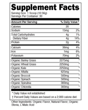 Load image into Gallery viewer, Bucked Up Greens Supplement Facts