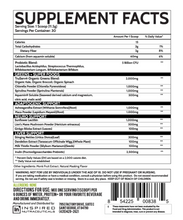 Load image into Gallery viewer, Inspired Greens Supplement Facts