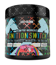 Load image into Gallery viewer, Axe and sledge ignition switch unicorn blood