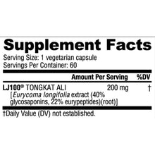 Load image into Gallery viewer, NutraBio Tongkat Ali (LJ100)