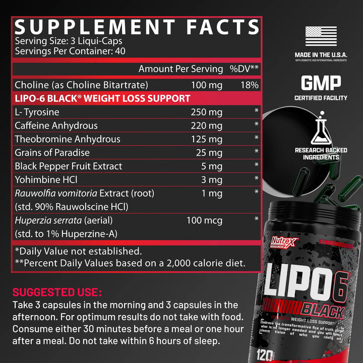 Nutrex Lipo-6 Black